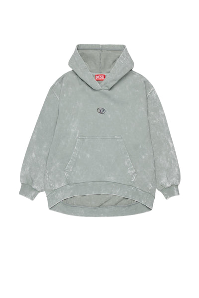 Felpa con cappuccio effetto marmorizzato per bamnbina Diesel J02608 K917 