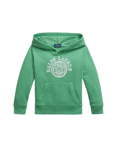 Felpa verde con cappuccio per neonato e bambino Ralph Lauren Kids 322971334001 GREEN 