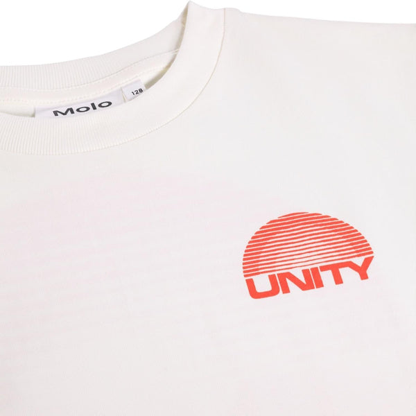 T-shirt panna con stampa per bambino Molo RILEY 9908 