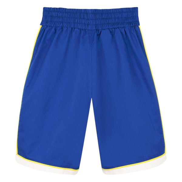 Bermuda blu con bande a contrasto per bambino Kenzo K61656 871 