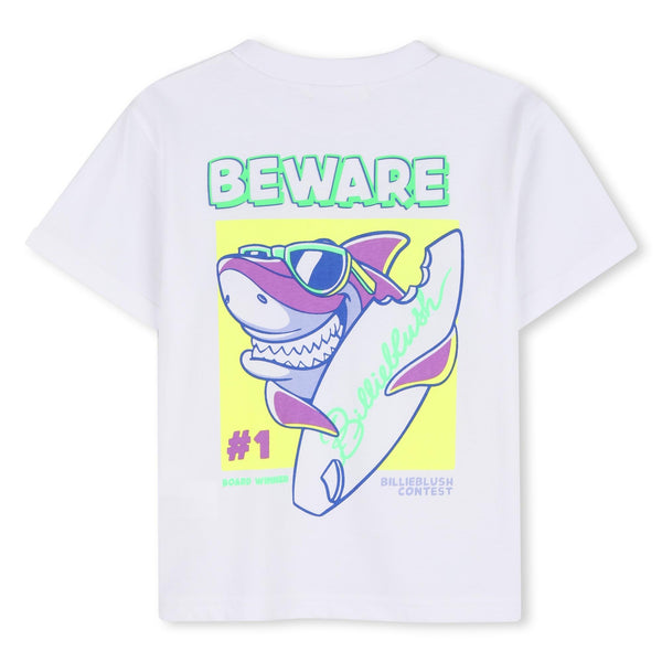 T-shirt bianca con stampe per neonato e bambino BILLIEBLUSH U21705 10P 