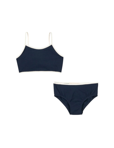 Bikini blu con fiocchi rossi per bambina Konges slojd KS104708 NAVY BLAZER 