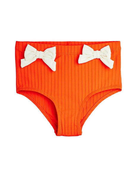 Costume arancione con fiocchi per neoanata e bambina Mini Rodini 2628011242 RED 
