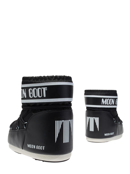 Stivale icon low in nylon nero per bambini Moon Boot 80D1409340 N001 