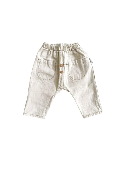 Pantalone beige per neonato Snug 933AV6S023F72 0002 