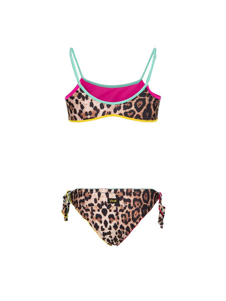 Bikini leopardato per bambina F**K FJ26-SG0111X02 FANT 