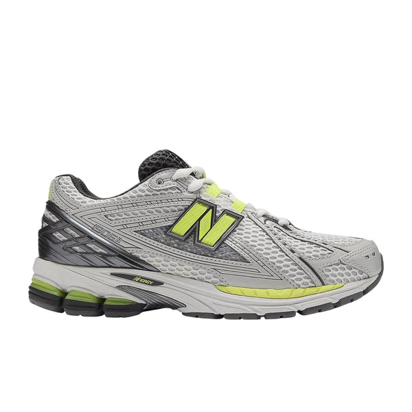 Sneakers 1906 grigia con dettagli fluo per bambini New Balance G1906 6PA 