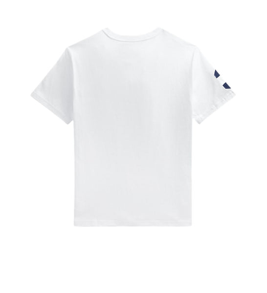 T-shirt bianca con logo per bambino Ralph Lauren Kids 323832907037 WHITE 