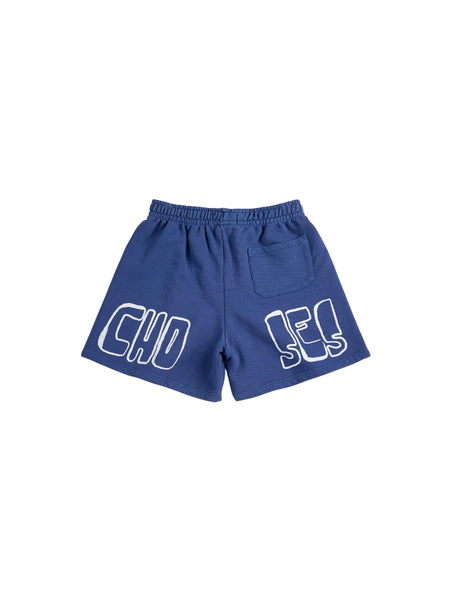 Bermuda blu in felpa con logo per neonato e bambino Bobo Choses B126AC144 UNI 