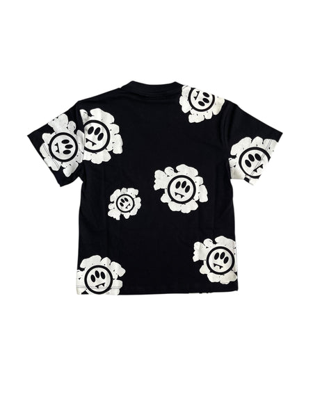 T-shirt nera con stampa all over per bambini Barrow F5BKJUTH243 110 