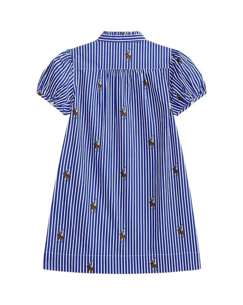 Abito a righe con stampa all over per neonata e bambina Ralph Lauren Kids 312A95914001 EQUESTRIAN 