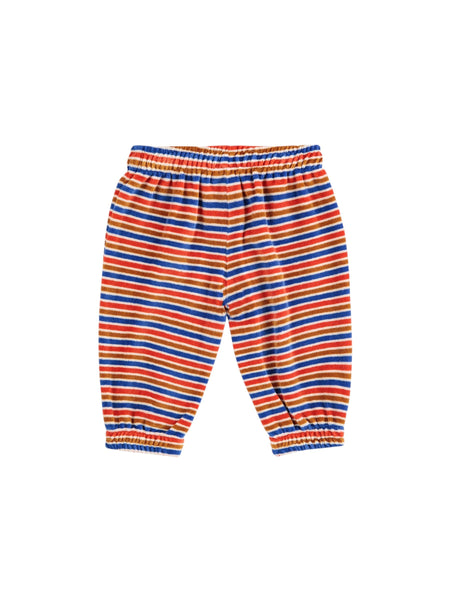 Pantalone in ciniglia a righe multicolor per neonati Bobo Choses B225AB073 UNI 