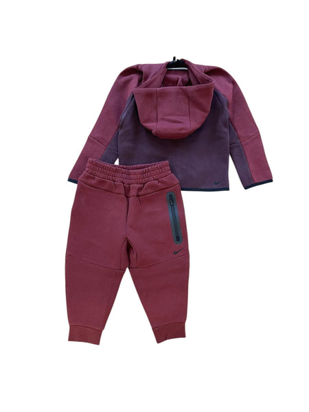 Completo bordeaux con logo per neonato e bambino Nike 86M880 RD0 