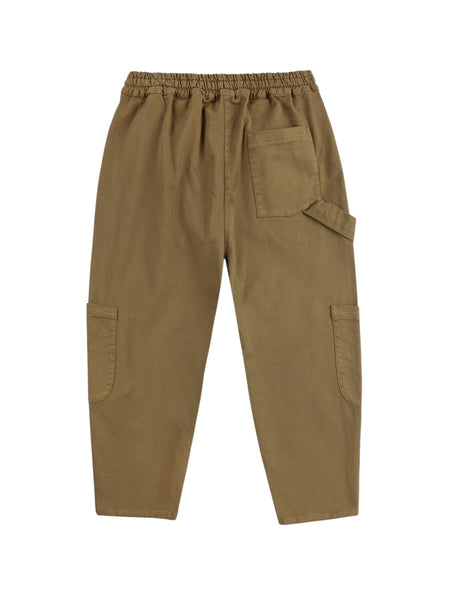 Pantalone verde con logo per neonato e bambino Bobo Choses B225AC077 UNI 