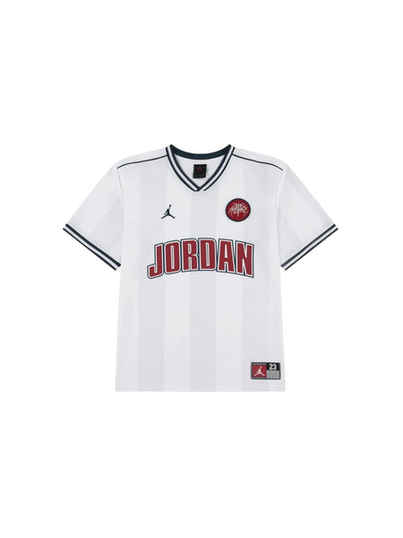 T-shirts bianca con logo per bambino Jordan 95F217 001 