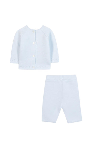 Set in maglia cielo per neonati Tartine et Chocolat CC36010-41 CIEL 