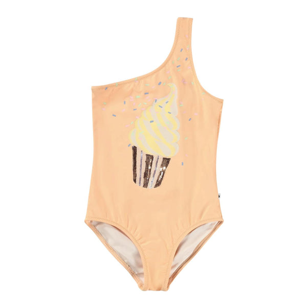 Costume intero pesca con paillettes per neonata e bambina Molo NAI 5210 