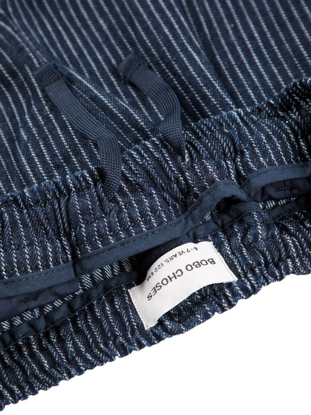 Pantalone blu gessato per neonato e bambino Bobo Choses B225AC079 UNI 