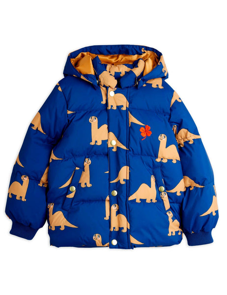 Piumino blu con stampa all over per neonati e bambini Mini Rodini 2571010960 BLUE 