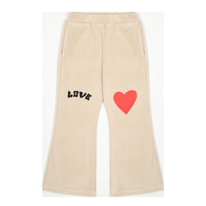 Pantalone beige in ciniglia con stampa per bambina Jelly Mallow JM2520447 UNICA 