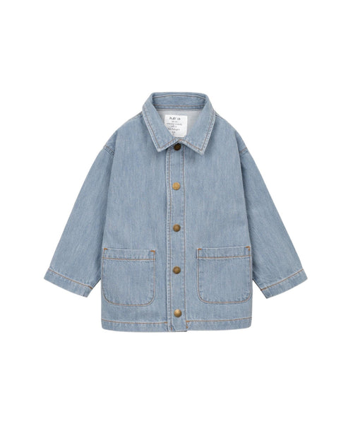 Giubbino in denim blu chiaro per bambino Play up 3AS11402 D001 