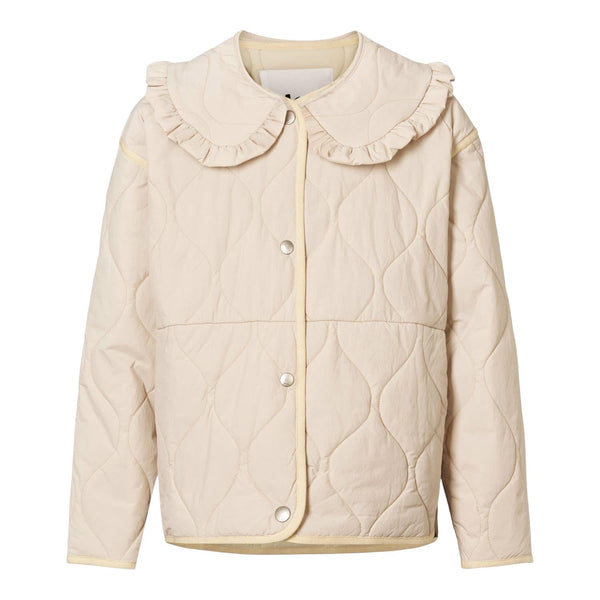 Giubbino trapuntato beige con colletto per bambina Molo HAILEY 5645 