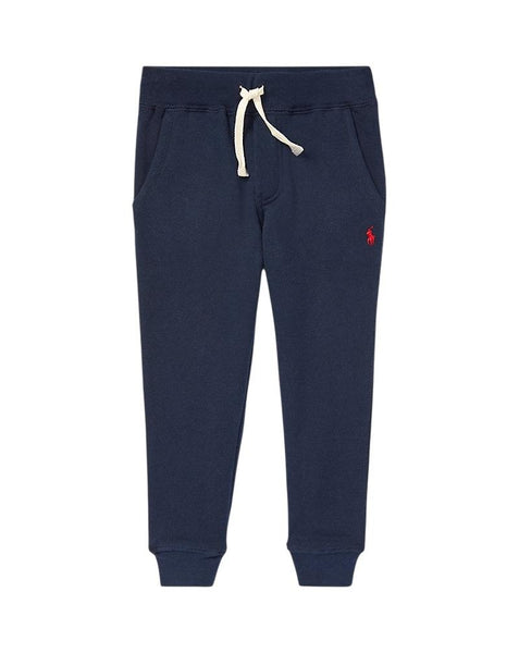 Pantalone blu in felpa per neonato e bambino Ralph Lauren Kids 322720897003 NAVY 