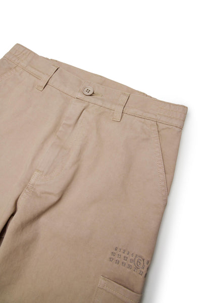 Pantalone cargo beige per bambino MM6 Maison Margiela M60843 M6709 