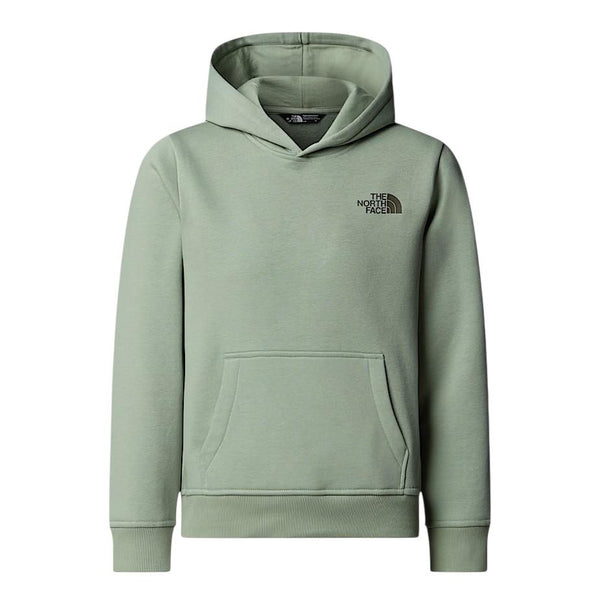 Felpa verde con logo per bambini The North Face NF0A89H9DI21 SLATE MOSS 