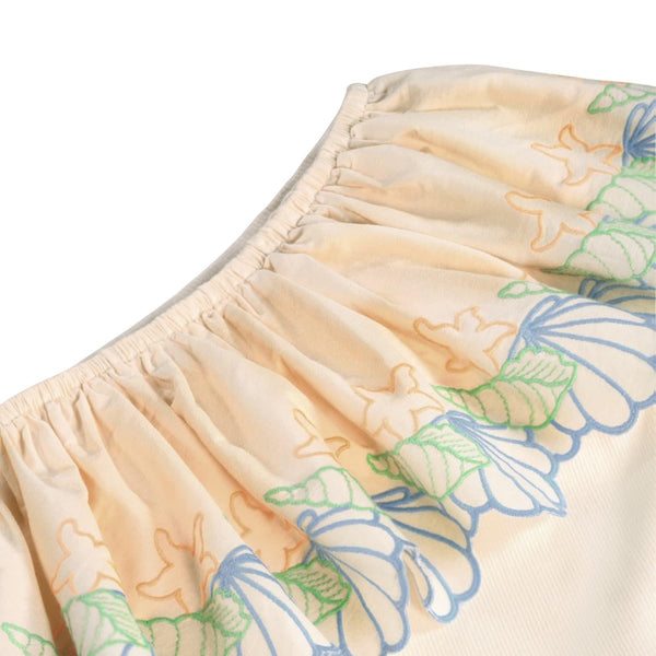 Top beige con ricami multicolor per bambina Molo RATJA 2444 