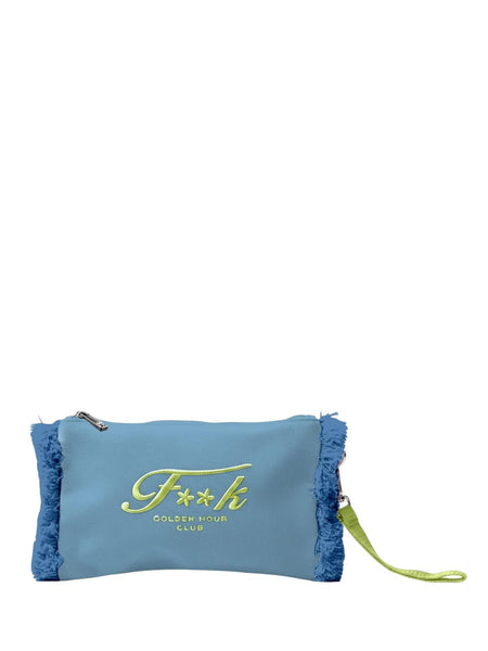 Pochette azzurra  con logo F**K FA26-SW0108LG LIGHT BLUE 