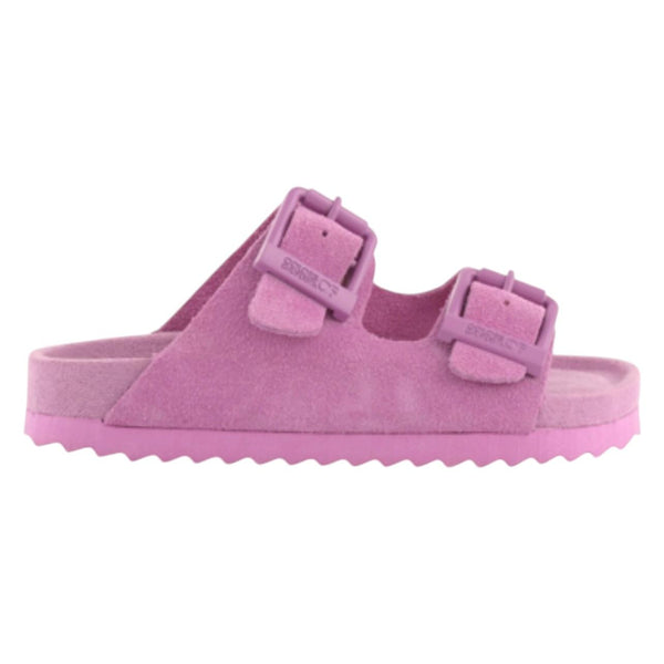 Ciabatta fucsia in pelle scamosciata per bambina Colors of California HC.3208N DER 