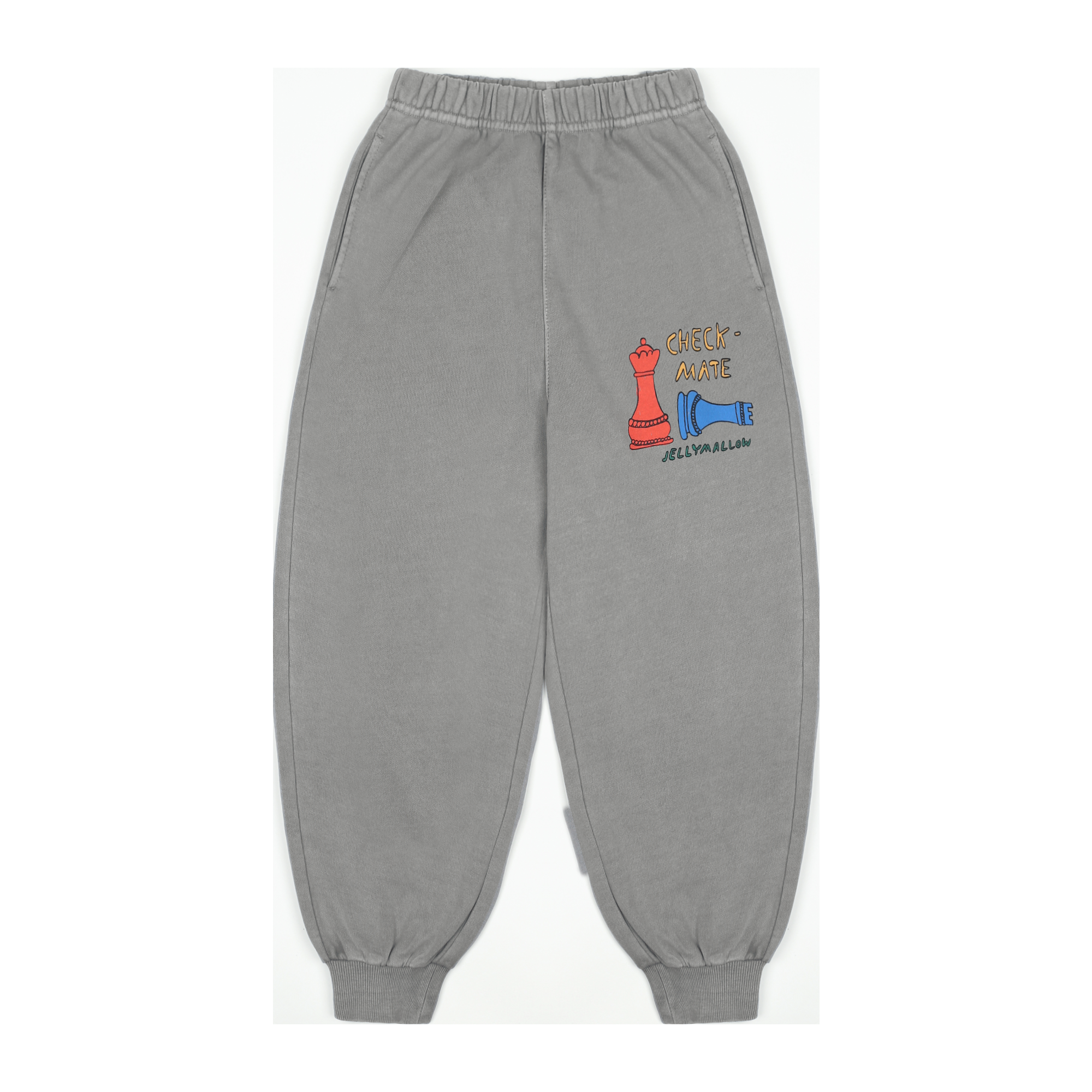 Pantalone in felpa grigio con stampa per bambini Jelly Mallow JM2520434 UNICA 