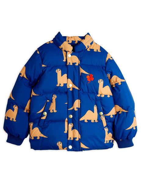 Piumino blu con stampa all over per neonati e bambini Mini Rodini 2571010960 BLUE 