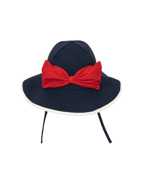 Cappello blu con fiocco rosso per neonata e bambina Konges slojd KS104709 NAVY BLAZER 