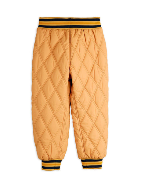 Pantaloni trapuntatii beige per neonati e bambini Mini Rodini 2571010113 BEIGE 