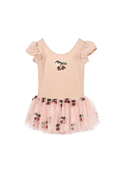 Abito tutu rosa con paillettes per neonata e bambina Konges slojd KS103900 EVENING SAND 