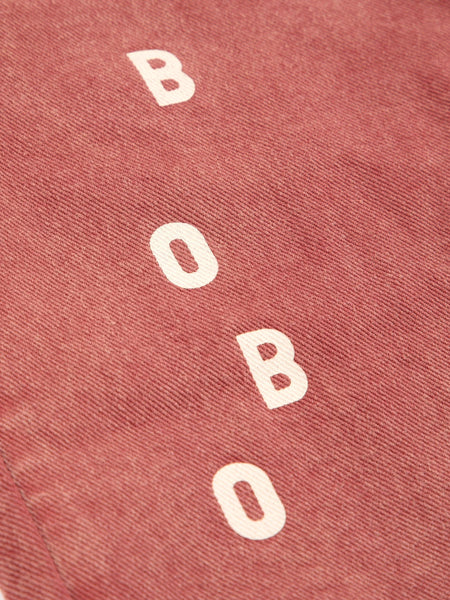 Jeans in denim rosso con stampa per neonati e bambini Bobo Choses B225AC080 UNI 