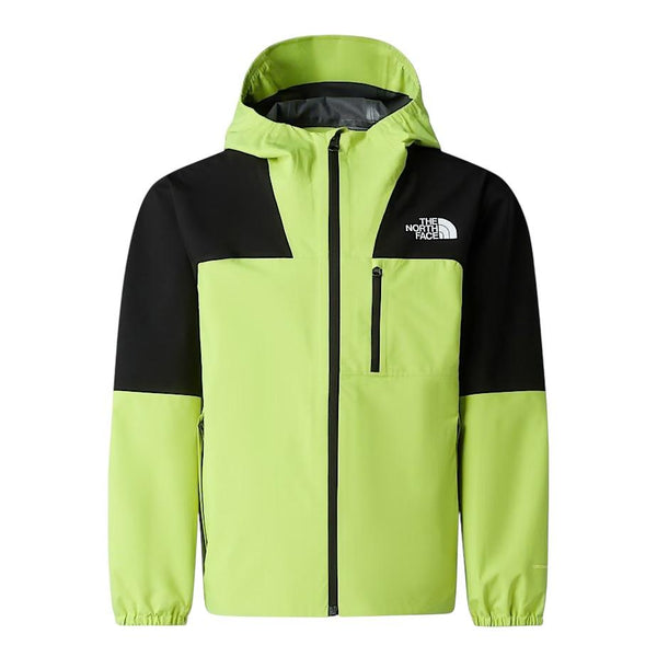 Giacca impermeabile black/lime con logo per bambini The North Face NF0A8AY47I2 7I21 