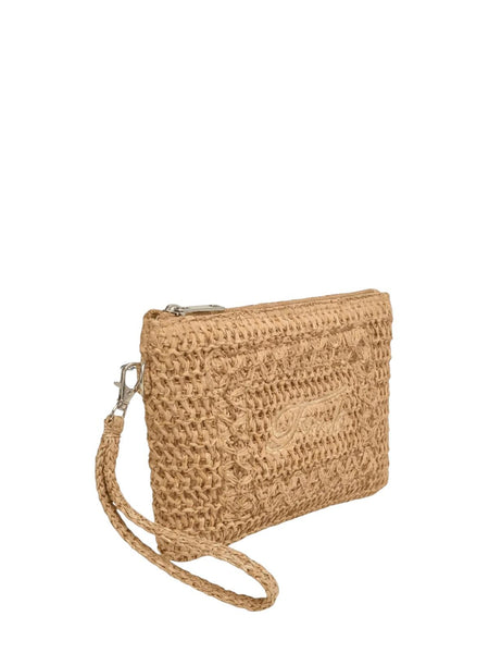 Pochette rafia beige con logo F**K FA26-SW0007BG BEIGE 