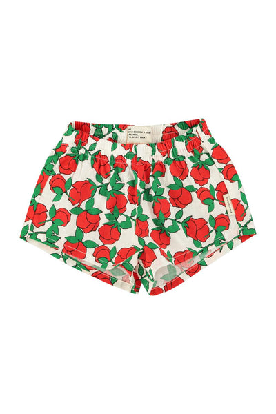 Shorts con stampa all over per neonata e bambina Piupiuchick SS26.MN2607 ECRU 