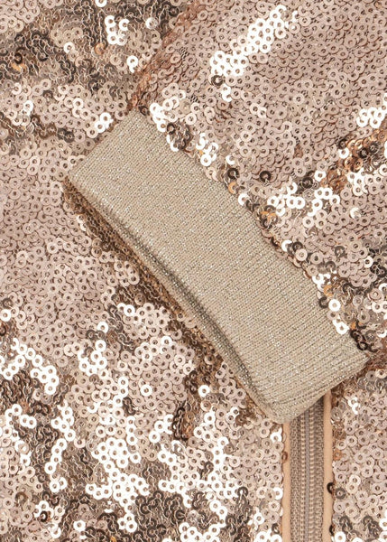 Giubbino oro con paillettes per neonata e bambina Konges slojd KS103991 BRAZILLIAN SAND 