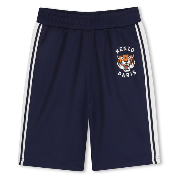 Bermuda blu con logo per bambino KENZO K61695 84N 