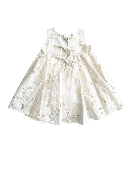 Abito avorio con ricami floreali per neonata e bambina Miss Grant MG1587 AVORIO 