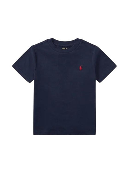 T-shirt blu con logo per neonato e bambino Ralph Lauren Kids 322832904037 CRUISE NAVY 