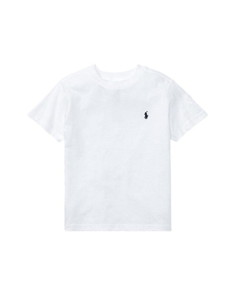 T-shirt bianca con logo per neonato e bambino Ralph Lauren Kids 322832904035 WHITE 