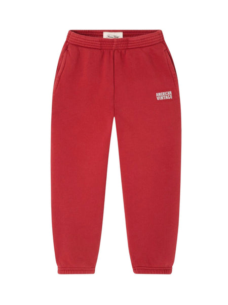 Pantalone in felpa bordeax per neonati e bambini American Vintage KIZU05B CERISE VINTAGE 