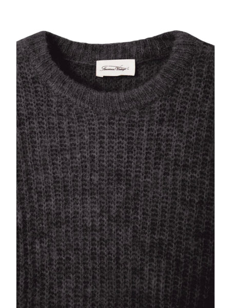 Maglione in lana per neonati e bambini American Vintage KEAST18A CHARCOAL MELANGE 