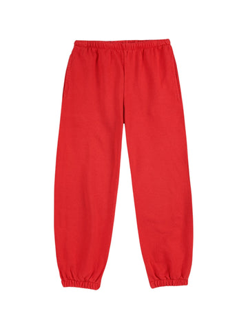 Pantalone in felpa rosso con logo per neonati e bambini Bobo Choses B225AC066 UNI 