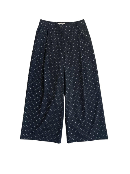 Pantalone nero a pois argento per bambina Twin set 252GJ2070 12714 